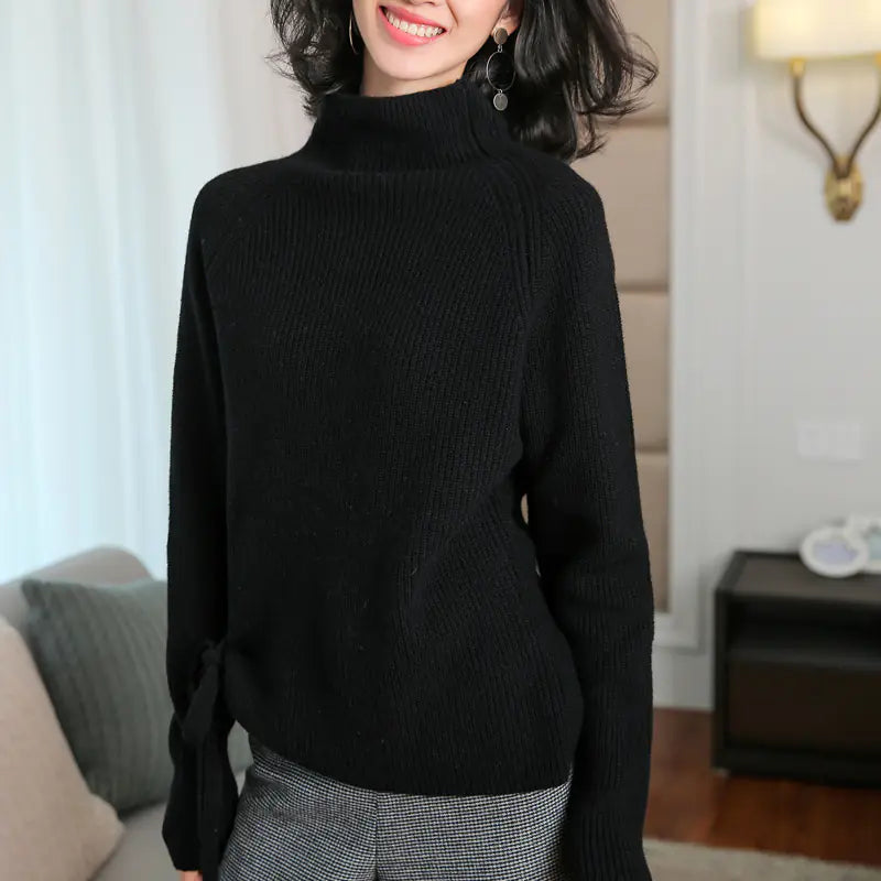 Women's Oversized Turtleneck Cashmere Sweater