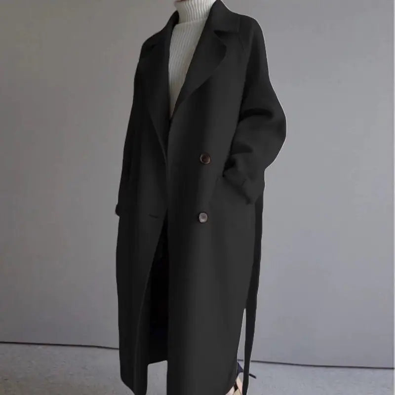 Women's wool Lapel Coat