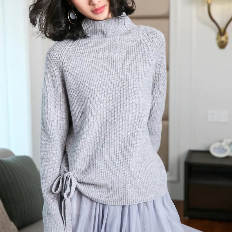 Women's Oversized Turtleneck Cashmere Sweater
